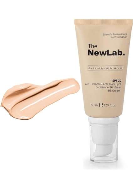 Newlab. Newlab-Akne ve Leke Karşıtı Cilt Tonu Eşitleyici Spf 30 Bb Krem-Niacinamide+Alpha Arbutin fırsatları