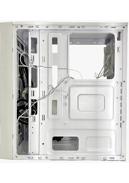 Wmesh Beyaz 4X120MM Rainbow Fan Atx Oyuncu Bilgisayar Kasası indirimleri