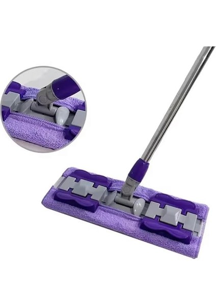 Home Yedek Mikrofiber Bezli Mandallı Mop, Sıkıştırmalı, Uzayabilir Teleskopik Saplı, 360 Derece Dönebilir Zemin ve Duvar Temizlik Mopu modelleri