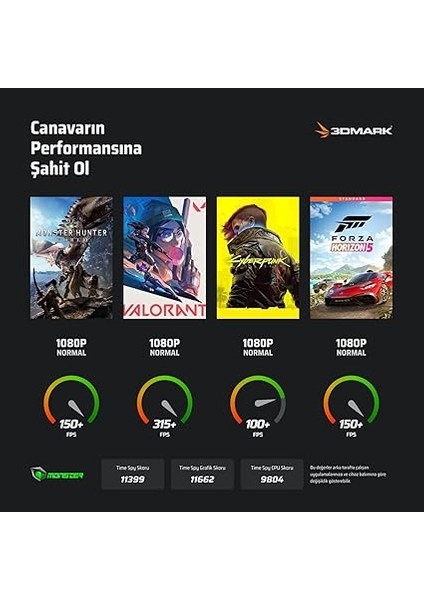 Tulpar T7 V26.2.2 Intel Core I7 13620H 32 GB Ram 1 Tb SSD 8 GB Rtx 5060 Freedos 17,3" Fhd 144 Hz Oyun Bilgisayarı modelleri