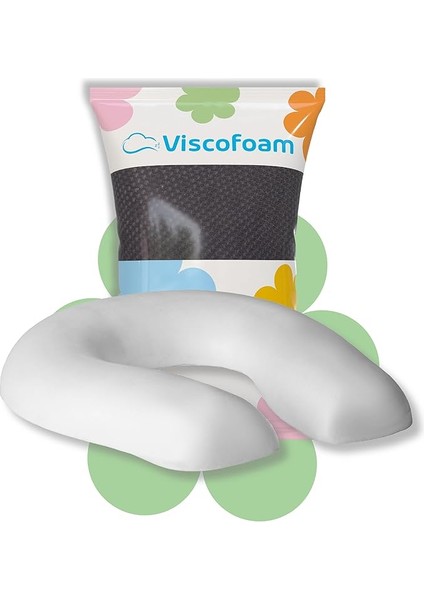 Ortopedik C Model Oturma Simidi Sandalye Araç Koltuk Oturma Minderi Visco Oturma Simidi Yastık