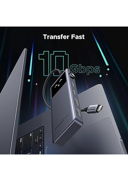 Uno USB C Hub 10GBPS, 4K@60Hz Hdmı, LED Ekran, 2*usb A ve 2*usb C, Pd 100W, iPhone 15, iPad Pro/air, MacBook Pro/air, Steam Deck Vb. ile Uyumludur. fırsatları