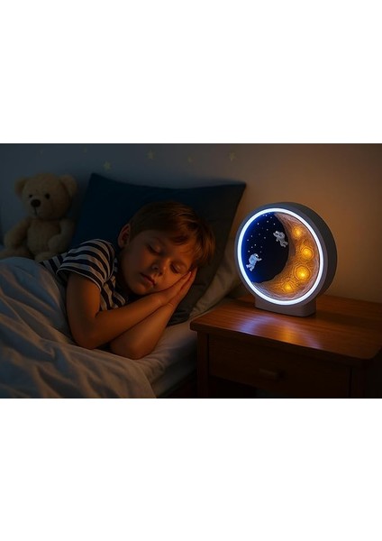 Temalı LED Gece Lambası &amp; Bluetooth Hoparlör – Ay Yüzeyi Tasarımı, Fm Radyo, USB Bağlantı, Renkli Işık, Çocuk ve Yetişkinler Için Hediye Seçeneği modelleri