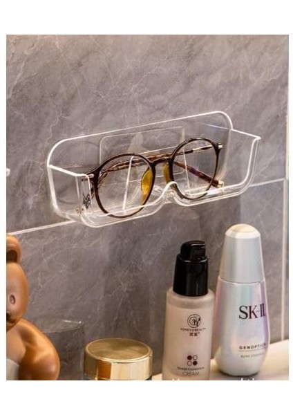 Şeffaf Gözlük Standı, Kendinden Yapışkanlı Gözlük Organizer Standı