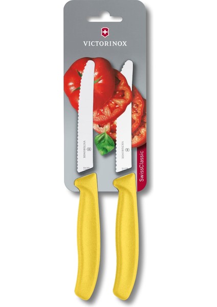 6.7836.L118B 11CM Blisterli Domates &amp; Sosis Bıçağı, Sari