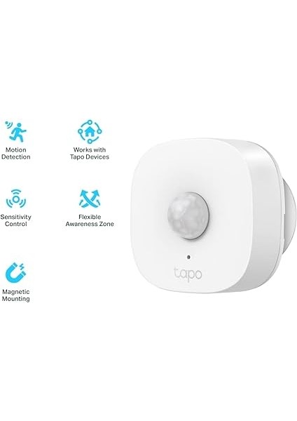 Tp-Link T100, Hassasiyet Kontrolü, Pil Dahil, Kolay Kurulum, Alexa ile Çalışır, Diğer Ürünleri ile Aksiyon Tetikleme, Hub Gereklidir Ayrıca Satılır, Akıllı Hareket Sensörü modelleri