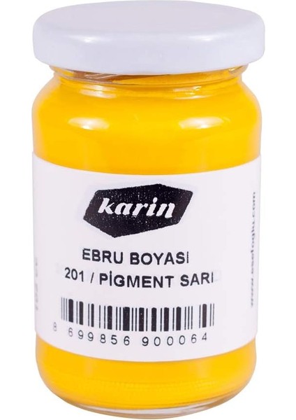 Ebru Boyası 105 ml 201 Pigment Sarı