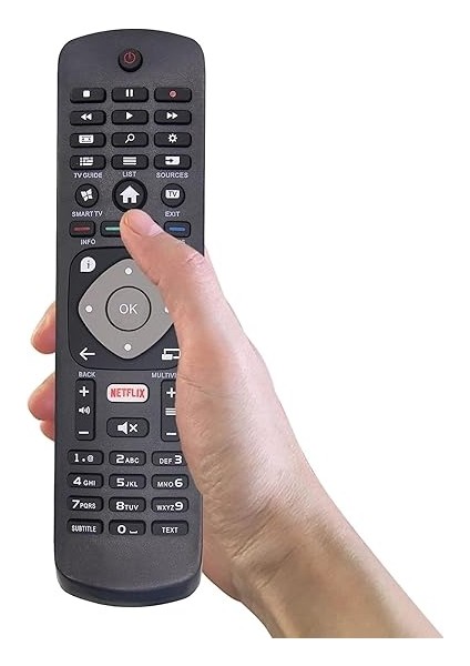 Philips Evrensel LCD LED 3D Hd Akıllı Tv Için Philips Tv Yedek Uzaktan Kumandası, Netflix ile - Kurulum Gerekmez fırsatları