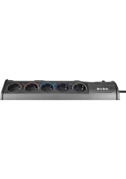SP10AF 3m 1860 Joule 1.5mm 1 USB 1 Typec 2.1A/5V 16A 250V 3680W 10LU Akım Korumalı Priz modelleri
