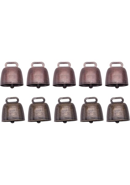 10 Adet Inek At Koyun Otlatma Küçük Pirinç Çanlar,cowbell Retro Bell At Koyun Otlatma Bakır,inek Bells Gürültü Maker