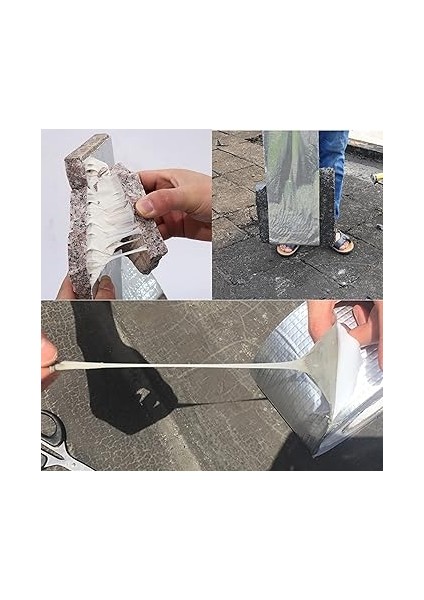Metre x 10 cm Alüminyum Su Geçirmez Bant,sızdırmazlık Bandı, Güçlendirilmiş Çamur Bant, Havuz, Delik, Boru, Çatı, Karavanda Sızdırmazlık ve Sabitleme Için Kalın Onarım Bandı indirimleri