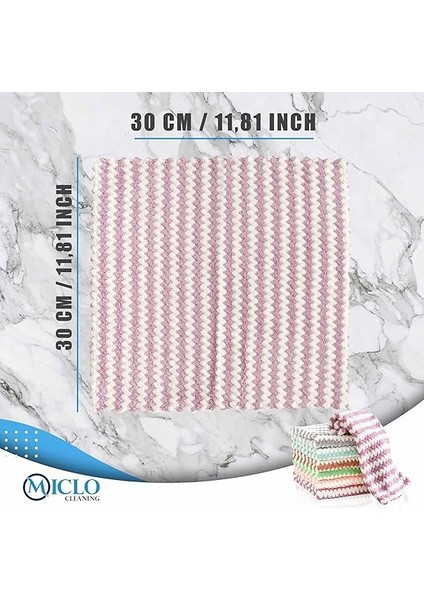 Cleanıng | Yumuşak Doku | Puf Bez | Süper Emici Sihirli Mutfak, Bulaşık Tezgah Bezi | X3 Adet - Zikzak Desen modelleri