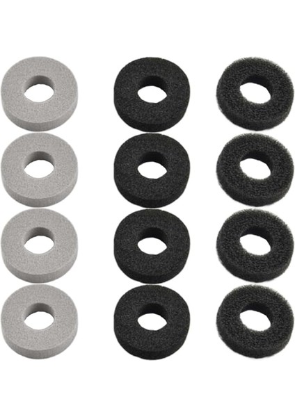 12 Paket Thumbstick Amortisör Aksesuarı, Playstation 5 (Ps5)/steam Deck/xbox One/switch/switch Oled/switch Pro Controller ile Uyumlu, 3 Farklı Kalınlık