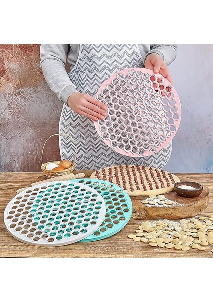 Pratik Mantı Kalıbı Mantı Kesme Aparatı Büyük Boy Mantımatik 32 cm 121 Adet Mantı