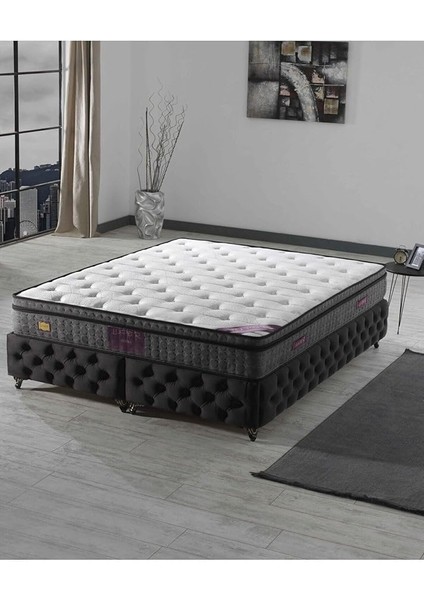 Roma Couple Wick Full Ortopedik Deluxe Yaylı Yatak Beyaz 150 x 200 fiyatları