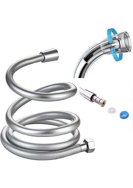 Duş Seti / 3 Fonksiyonlu Yüksek Dayanımlı Abs Duş Başlığı + 170CM Ekstra Uzun Duş Hortumu/nerolıa modelleri