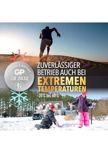 3V Lithium Knopfzellen, 20 Stück Li-Mn Knopfbatterien Cr 2032 - 3 Volt Im 20-Er Pack, Batterien Einzeln Entnehmbar (Gp Batteries Markenprodukt) fırsatları