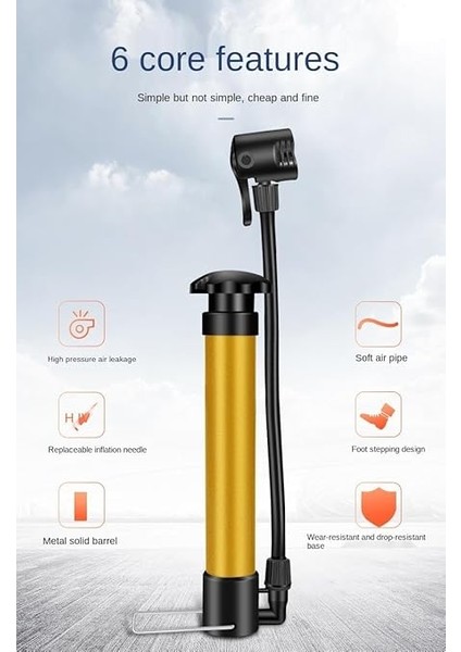 Pompası Top Şişirme Araba El Hava Pompa Iğne Hediyeli indirimleri