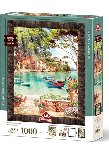 Puzzle Huzura Günaydın 1000 Parça Çerçeveli Puzzle