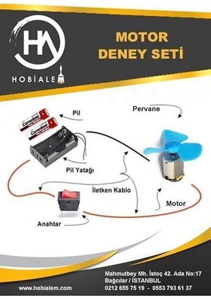 Eğitici, Motor Devresi, Deney Seti, Motor Devresi, Pervane fırsatları
