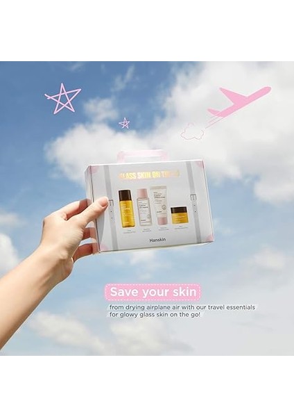 Glass Skin On The Go-Seyahat Boy Cilt Bakım Seti/temizleyici/sakinleştirici/nemlendirici modelleri