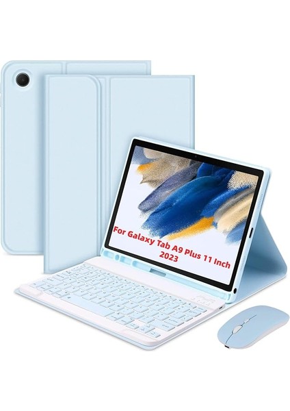 Çıkarılabilir Tablet Kılıfı, Hafif, Taşınabilir ve Bt Klavye/kalem Yuvasıyla Sağlam Destek, Samsung Galaxy Tab A9 / A9 Plus Için Uygun