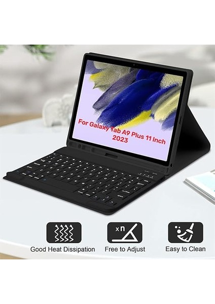 Çıkarılabilir Tablet Kılıfı, Hafif, Taşınabilir ve Bt Klavye/kalem Yuvasıyla Sağlam Destek, Samsung Galaxy Tab A9 / A9 Plus Için Uygun fiyatları