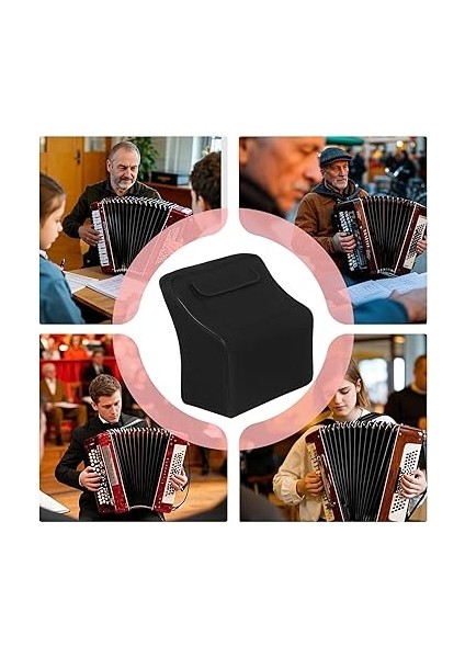 Piyano Çantası, Akordeon Çantası, Müzik Enstrümanı Sırt Çantası - Aksesuar Cepli Sırt Çantası Taşıyan Akordeon Müzisyenleri, Su Geçirmez ve Toz Geçirmez, Benzersiz Özellik, Se Référer Au fırsatları