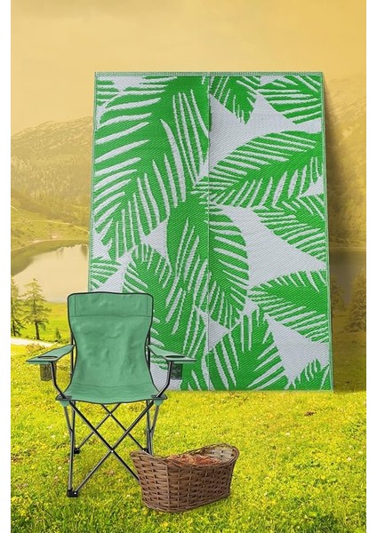 Halı Savana 8803 Plaj Kamp Piknik Bahçe Balkon Teras Hasır Mat Savan 90X180