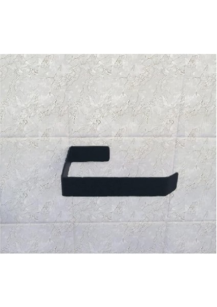 Metal Mat Siyah Yapışkanlı Tuvalet Kağıtlık, Yapışkanlı Wc Kağıtlık, Tuvalet Kağıdı Askısı 3m Yapışkanlı Tasarım indirimleri