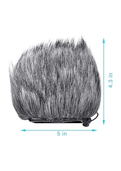 Kürklü Açık Cam Muff, Pop Filtre/rüzgar Kapak Kalkanı Zoom H5, H6 Taşınabilir Kaydedici fiyatları