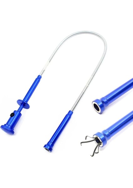 Spiral Esnek Mıknatıslı Işıklı Kancalı Kıskaç 62CM Manyetik Vida Tutucu Güçlü Çelik Çene modelleri