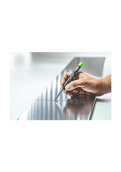 Derin Delik Işaretleme Kalemi Dry Longlife, Uzun Ömürlü Markör Kalemtıraş ve Tutma Klipsi, Özel Grafit Uç 2,8 Mm, Yeşil, Ürün No. 3030.0, 1 Adet (1'li Paket) fiyatları