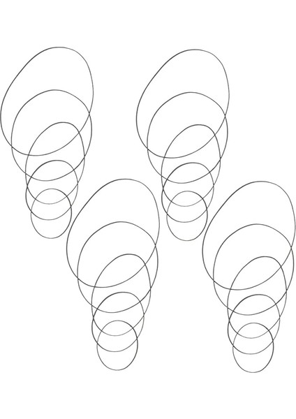 60 Adet Kaset Çalar Kauçuk Tahrik Kayışları Kaset Onarım Kayışları Bakımında Kullanım Için Karışık