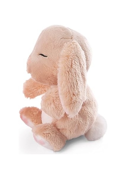 48708 Soft Toy Sleeping Pets Bunny Caramel In Peach Basket 12CM fırsatları