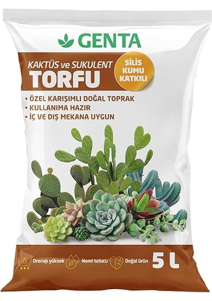 Kaktüs Bakım Paketi - Kaktüs Toprağı - Kaktüs Besini fiyatları