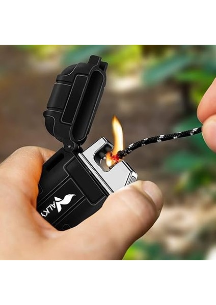 Su Geçirmez Şarjlı USB Çakmak Çift Ark Gazsız Plazma Elektrikli Alevsiz Çakmak Siyah indirimleri