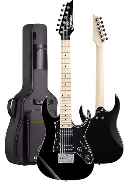 DE-150BK-25AMP Maple Klavye Hh Yüksek Kaliteli 25W Amfili Elektro Gitar Seti modelleri