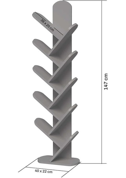 Falez Kitaplık 10 Raflı Dekoratif Bölmeli Ev Ofis Çok Amaçlı Ceviz fiyatları
