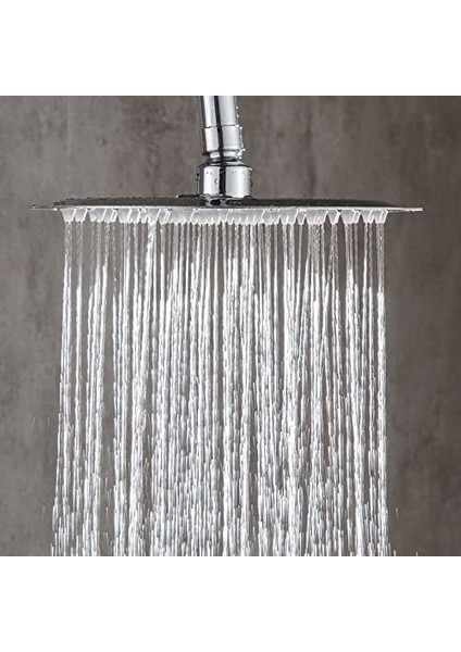 Tepe Duş Başlığı Kare Slim 304 Metal 30X30 cm KTD103
