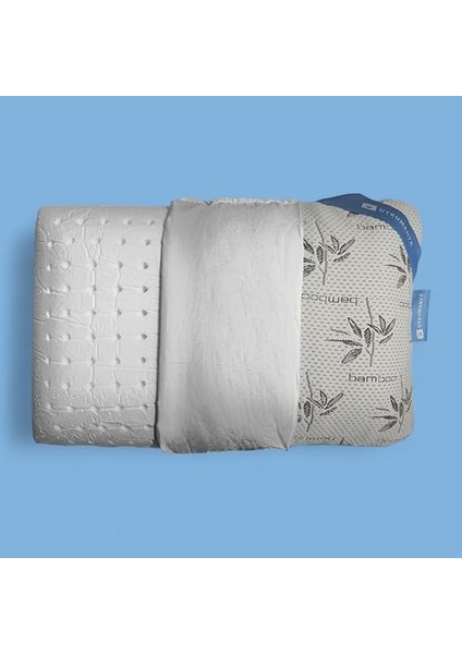 Bamboo Visco Yastık 60X40/15 Cm, Orta Sertlik, Dikdörtgen, Yastık - Minimalist, Sıcaklık Kontrolü, Pamuklu, Çok Pozisyonlu Uyuyanlar Için, Uykucu Comfort indirimleri