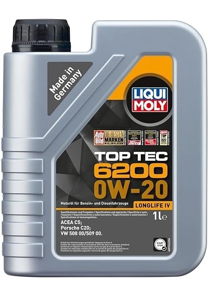 Moly Top Tec 6200 0W-20 4 Lt Motor Yağı fiyatları