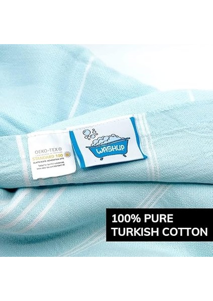 Pamuk Extra Large (90 x 180 Cm) Peştemal Plaj Havlusu, Oeko-Tex Sertifikalı, Süper Yumuşak Deniz Havlusu, Hafif, Kum Tutmaz, Yıkanmış, Hızlı Kurur(Nane) fiyatları