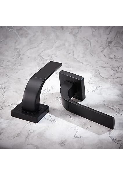 Bologna Serisi 35-ZR-8X8-A003-KT-56-11 Oda Tipi Kapı Kolu - Siyah Mat Kaplama - Parçalar Dahildir indirimleri