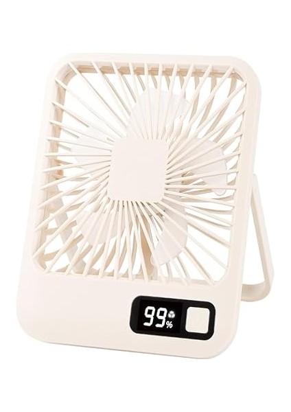 Şarjlı Taşınabilir Sessiz Masa Vantilatörü, 1 Adet, 180° Ayarlanabilir, 5 Hız, LED Göstergeli, Type-C Şarj Edilebilir, Portatif Mini Fan fırsatları
