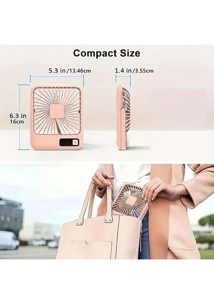 Şarjlı Taşınabilir Sessiz Masa Vantilatörü, 1 Adet, 180° Ayarlanabilir, 5 Hız, LED Göstergeli, Type-C Şarj Edilebilir, Portatif Mini Fan indirimleri