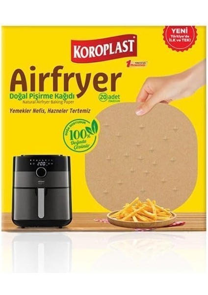 Airfryer Doğal Pişirme Kağıdı (Xxl Uyumlu)