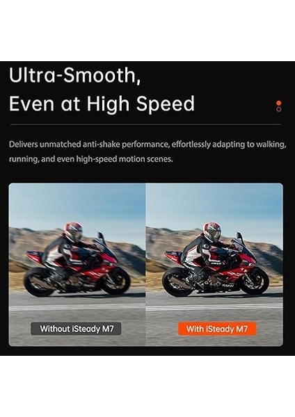 Isteady M7 Gimbal Sabitleyici, Akıllı Telefon Için, 3 Eksenli Telefon Gimbal, iPhone ve Android Için Gimbal Sabitleyici, Dolgu Işıklı Aı Izleme Sensörü, 1,4 Inç Çıkarılabilir Dokunmatik Ekran modelleri