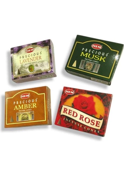 4'lü Mega Konik Tütsü Seti 40ADET Konik Tütsü