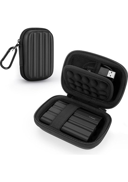 Samsung T7 Shield/ T9 / T7 / T7 Touch Portable SSD 500GB 1tb 2tb Için Sabit Disk Çantası, Darbeye Dayanıklı Sert Kılıf, Taşınabilir Harici Sabit Disk Cepleri Için Düzenleyici